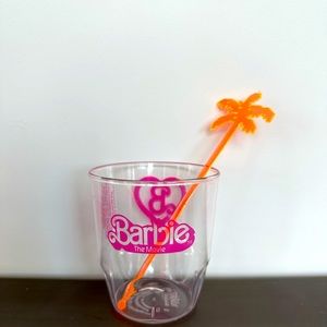 Barbie the Movie Whiskey Glass Plastic Cup Barbie Early Release Exclusive
